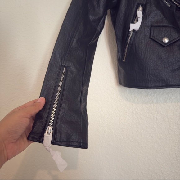Free people BlankNYC Morning Gram Vegan Leather Moto Jacket - Picture 5 of 11